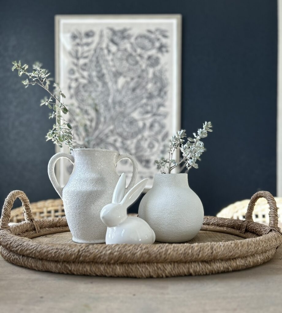Creating simple and elegant Easter centerpieces with a focus on seasonal decor and personal styling tips.
