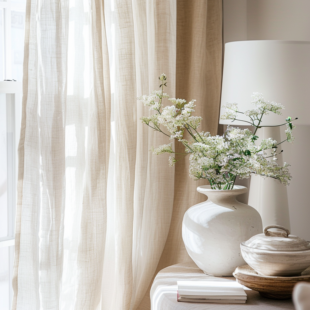 Linen Curtains Add a Fresh Feel to any Room.