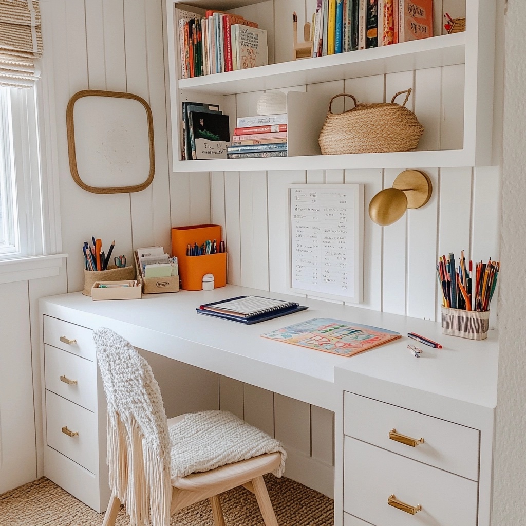 Getting your home organized for the school year ahead. Storage and organization tips.